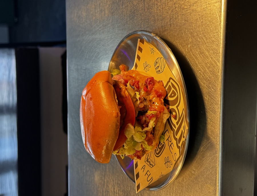 Angus burgers and fries at Game Day Pizzeria in El Paso