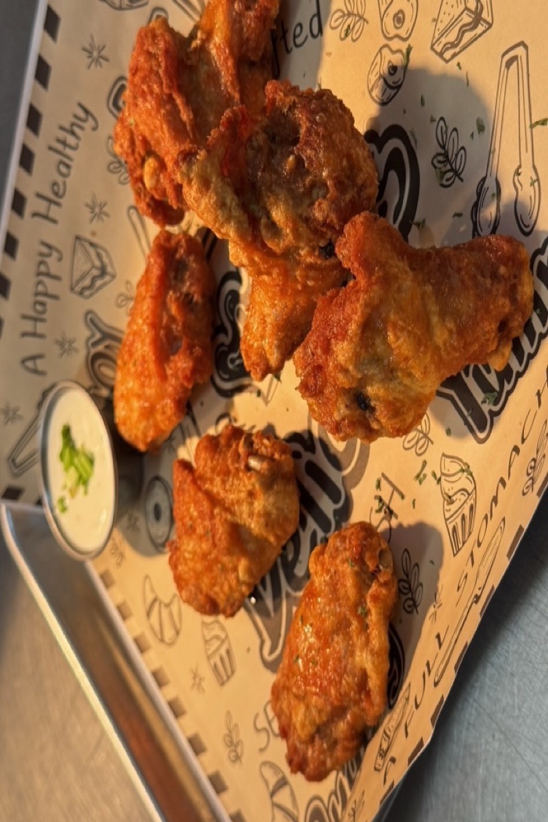Crispy buffalo wings at Game Day Pizzeria in El Paso